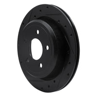 R1 Concepts R1 03-11 Ford Crown Victoria Rear Left Drilled & Slotted Black Brake Rotor