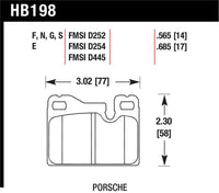 Hawk Performance Hawk 77-88 Porsche 924 / 78-85 & 92-95 928 / 83-91 944 HT-10 Rear Race Brake Pads