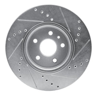 R1 Concepts R1 13-22 Buick Encore Front Left Drilled & Slotted Silver Brake Rotor