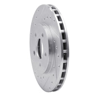 R1 Concepts R1 84-95 Chrysler LeBaron GTC & GTS Front Left Drilled & Slotted Silver Brake Rotor