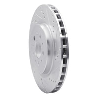 R1 Concepts R1 04-07 Volvo S60 Rear Right Drilled & Slotted Silver Brake Rotor