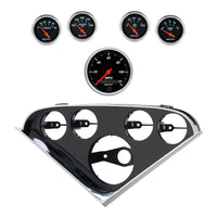 Autometer Designer Black Direct Fit Dash Kit 55-56 Chevrolet (1 x 3-3/8in. / 4 x 2-1/16in.)