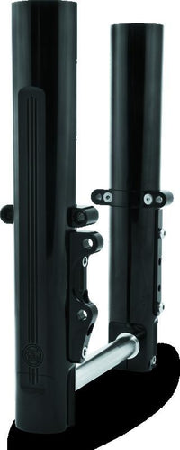 Performance Machine 08-13 FL Lower Leg Assembly - Black Ano
