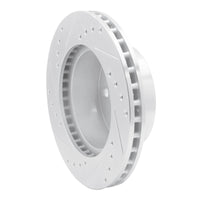 R1 Concepts R1 91-94 Ford Crown Victoria Front Right Drilled & Slotted Silver Brake Rotor