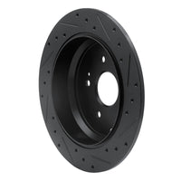 R1 Concepts R1 2005-2018 Acura RDX Rear Left Drilled & Slotted Black Brake Rotor