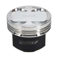 Manley Performance Manley 03-06 Evo VII/IX 4G63T 85.5mm +.5mm Oversize Bore 10.0/10.5:1 Dish Piston Set with Rings