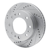 R1 Concepts R1 06-11 Cadillac DTS Front Left Drilled & Slotted Silver Brake Rotor