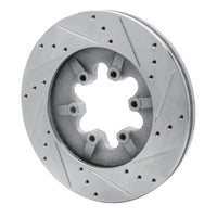 R1 Concepts R1 09-12 Chevrolet Colorado Front Left Drilled & Slotted Silver Brake Rotor