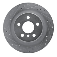R1 Concepts R1 16-26 BMW 228I Gran Coupe Rear Left Drilled & Slotted Silver Brake Rotor