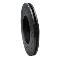 R1 Concepts R1 09-10 Kia BORREGO Front Right Drilled & Slotted Black Brake Rotor