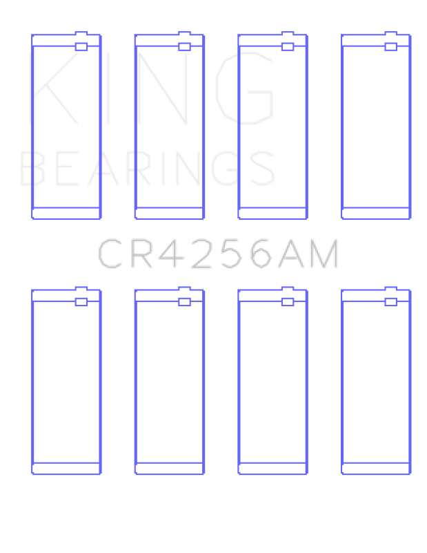 King Engine Bearings Chrysler 148/148 Turbo DOHC 16V/Jeep 148 DOHC 16V Rod Bearing Set - Size STD