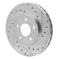 R1 Concepts R1 84-95 Chrysler New Yorker Front Right Drilled & Slotted Silver Brake Rotor