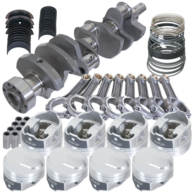 Eagle Chevy 454 1Pc 4.000in Crank 6.135in I-Beam Rods 43cc Dome 4.250in Pistons Rotating Assembly