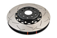 DBA 04-07 STi/2017 BRZ w/Perf. Pkg. 10 Hole Front Slotted 5000 Series 2/PC Rotor Assembled w/Blk Hat