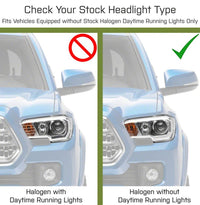 Raxiom 16-23 Toyota Tacoma w/ Factory Halogen DRL LED Headlights- Black Housing (Clear Lens)