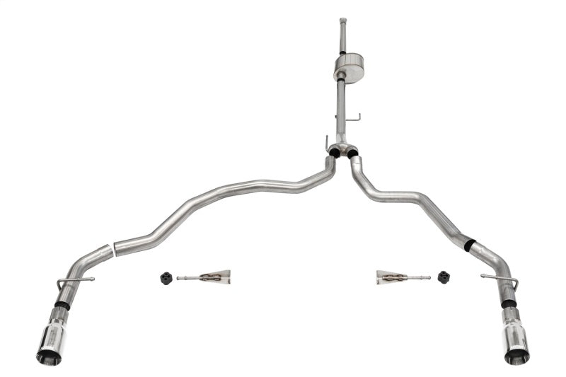 CORSA Performance Corsa 2021-2025 Ford F-150 SuperCrew/6.5in Bed 5.0L V8 Xtreme Cat-Back Dual Rear Exit-Polished
