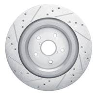 R1 Concepts R1 19-25 Subaru ASCENT Rear Right Drilled & Slotted Silver Brake Rotor