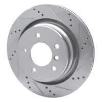 R1 Concepts R1 95-02 BMW M3 Left Rear Drilled & Slotted Silver Brake Rotor