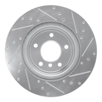 R1 Concepts R1 11-16 BMW Z4 Rear Left Drilled & Slotted Silver Brake Rotor