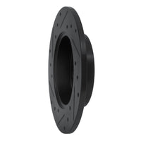R1 Concepts R1 85-86 Toyota MR2 Rear Right Drilled & Slotted Black Brake Rotor