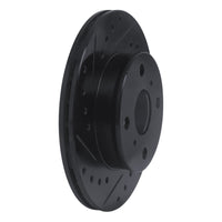 R1 Concepts R1 88-92 Geo Prizm Front Left Drilled & Slotted Black Brake Rotor