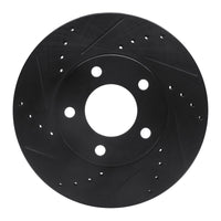 R1 Concepts R1 01-07 Ford Escape Front Left Drilled & Slotted Black Brake Rotor