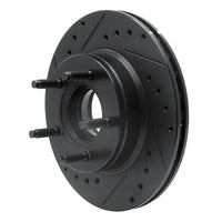 R1 Concepts R1 93-94 Ford Explorer Front Left Drilled & Slotted Black Brake Rotor