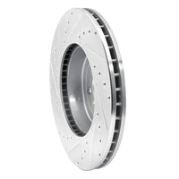 R1 Concepts R1 17-25 BMW 430I xDrive Front Right Drilled & Slotted Silver Brake Rotor