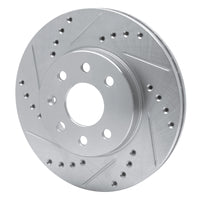 R1 Concepts R1 00-02 Daewoo Nubira Front Left Drilled & Slotted Silver Brake Rotor