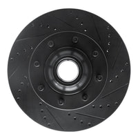 R1 Concepts R1 08-25 Ford E-250 Front Right Drilled & Slotted Black Brake Rotor