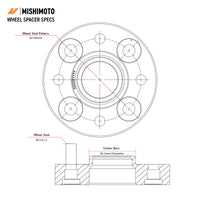 Mishimoto Wheel Spacers - 5x120 - 67.1 - 30 - M14 - Black