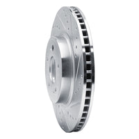 R1 Concepts R1 18-23 Genesis G70 Front Right Drilled & Slotted Silver Brake Rotor