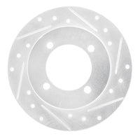 R1 Concepts R1 94-96 Hyundai Elantra Rear Right Drilled & Slotted Silver Brake Rotor