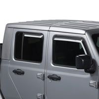 Putco 20-21 Jeep Gladiator JT/JL Element Chrome Window Visors (Set of 4)
