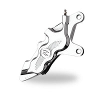 Performance Machine Front 6 Piston Diff Bore Caliper - Chrome