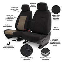 Covercraft 19-24 Chevrolet Traverse Endura PrecisionFit Second Row Seat Covers - Charcoal/Silver