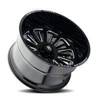 American Truxx AT1916 Butcher 24x14 / 6x135 BP / -76mm Offset / 87.1mm Hub Gloss Black Milled Wheel