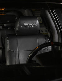 PRP Seats PRP 12-14 Ford Raptor Front Seat Covers (Pair) - Black w Silver Stitch