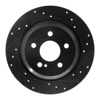 R1 Concepts R1 07-13 Mercedes-Benz S550 Rear Right Drilled & Slotted Black Brake Rotor
