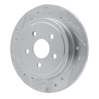 R1 Concepts R1 88-95 Chrysler Daytona Rear Left Drilled & Slotted Silver Brake Rotor