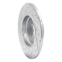 R1 Concepts R1 91-01 BMW 850I Rear Right Drilled & Slotted Silver Brake Rotor