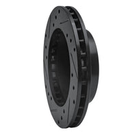 R1 Concepts R1 81-94 Ford TEMPO Front Right Drilled & Slotted Black Brake Rotor