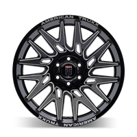 American Truxx AT1919 Evolution 22x12 / 8x180 BP / -44mm Offset / 124.2mm Hub Gloss Blk Mill Wheel