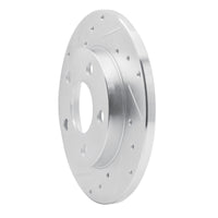 R1 Concepts R1 04-16 Buick LaCrosse Rear Left Drilled & Slotted Silver Brake Rotor