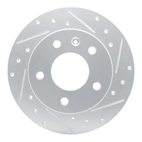R1 Concepts R1 20-25 Buick Encore GX Rear Right Drilled & Slotted Silver Brake Rotor