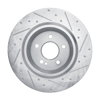 R1 Concepts R1 2020-2025 Mercedes-Benz EQB 300 Rear Left Drilled & Slotted Silver Brake Rotor