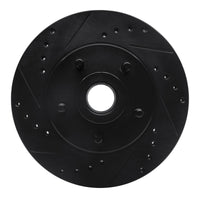 R1 Concepts R1 79-91 Ford LTD Front Left Drilled & Slotted Black Brake Rotor