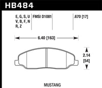 Hawk Performance Hawk 05-10 Ford Mustang GT & V6 / 07-08 Shelby GT HPS Street Front Brake Pads