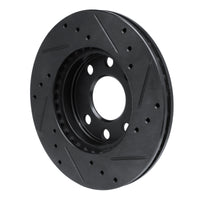 R1 Concepts R1 88-20 Chevrolet SPARK (Mexico) Front Left Drilled & Slotted Black Brake Rotor