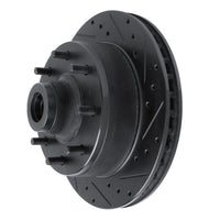 R1 Concepts R1 78-81 Dodge B350 Front Right Drilled & Slotted Black Brake Rotor